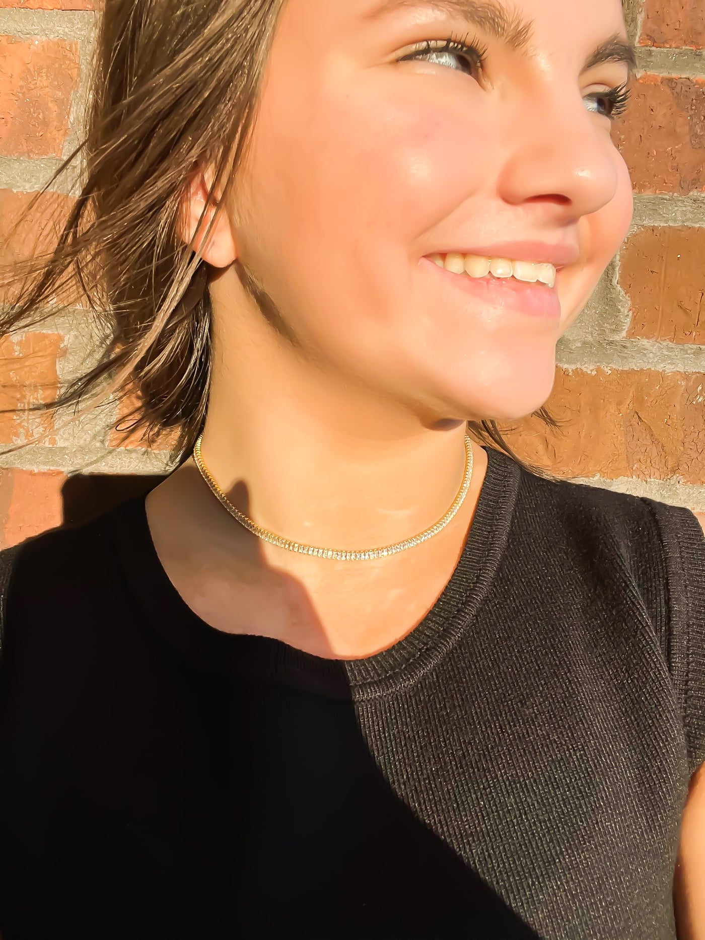 Vintage Havana Freya Tennis Necklace-190 - ACCESSORIES - JEWELRY-VINTAGE HAVANA-[option4]-[option5]-[option6]-Leather & Lace Boutique Shop