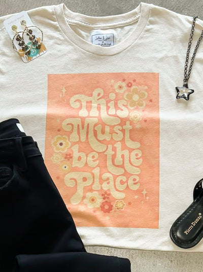 This Must Be the Place Graphic Tee-135 - DEMAND GRAPHIC-LEATHER & LACE-[option4]-[option5]-[option6]-Leather & Lace Boutique Shop