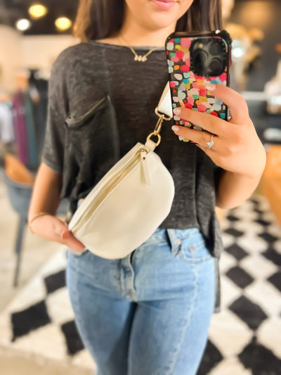 Leather Bum Bag-190 - ACCESSORIES - BAGS/BELTS-LEATHER & LACE-[option4]-[option5]-[option6]-Leather & Lace Boutique Shop