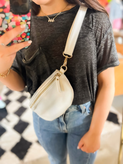 Leather Bum Bag-190 - ACCESSORIES - BAGS/BELTS-LEATHER & LACE-[option4]-[option5]-[option6]-Leather & Lace Boutique Shop