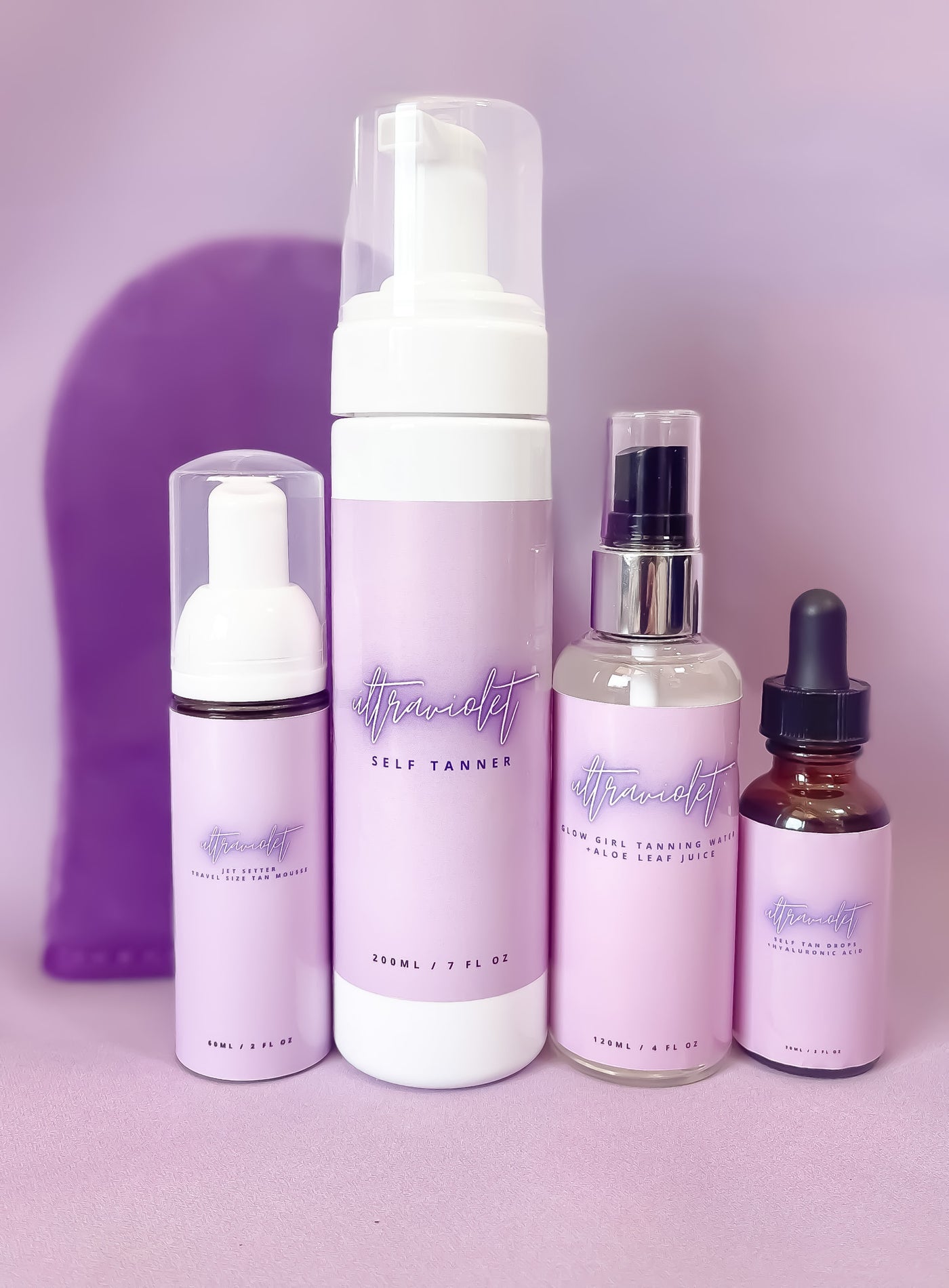 Ultra Violet Jet Setter Travel Tan Foam-250 - TMLL Beauty Co-TMLL Beauty Co-[option4]-[option5]-[option6]-Leather & Lace Boutique Shop