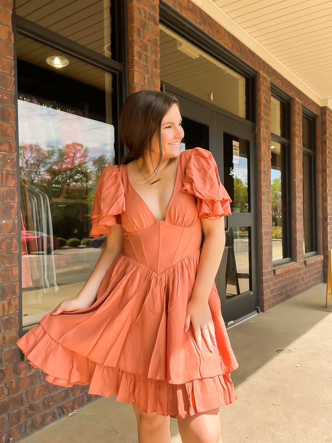 Alix Corset Frills Mini Dress-170 - DRESSES / ROMPERS / SETS-THE SANG-[option4]-[option5]-[option6]-Leather & Lace Boutique Shop