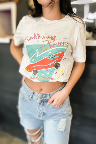 Rolling Stones Vintage Graphic Tee-120 - TOPS - GRAPHIC TEES-SPACE 46-[option4]-[option5]-[option6]-Leather & Lace Boutique Shop