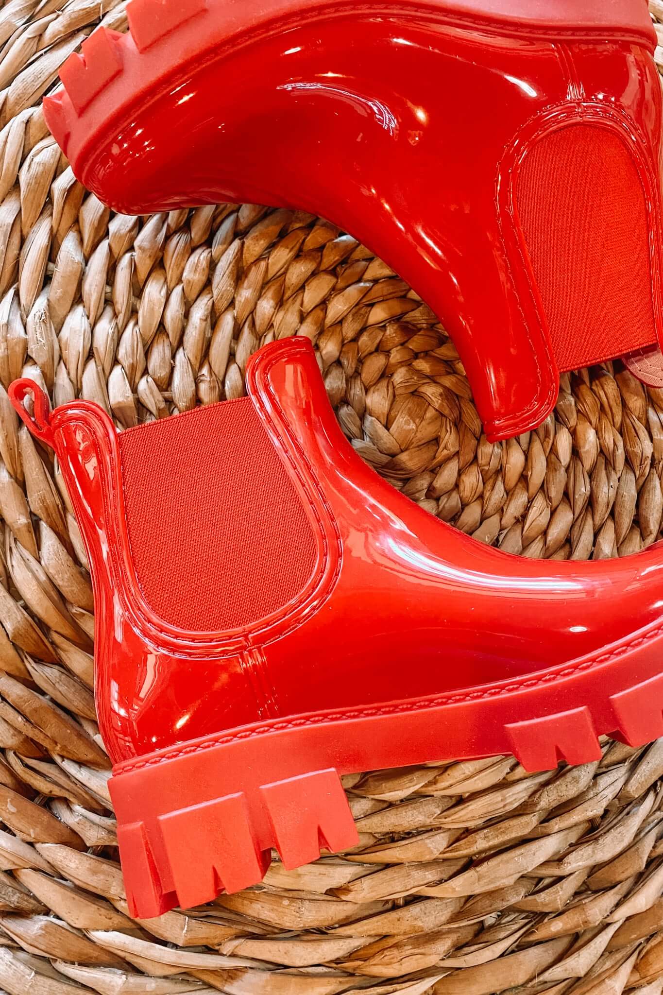Gossip Girl Ankle Bootie - Red-180 - SHOES-OLEM-[option4]-[option5]-[option6]-Leather & Lace Boutique Shop