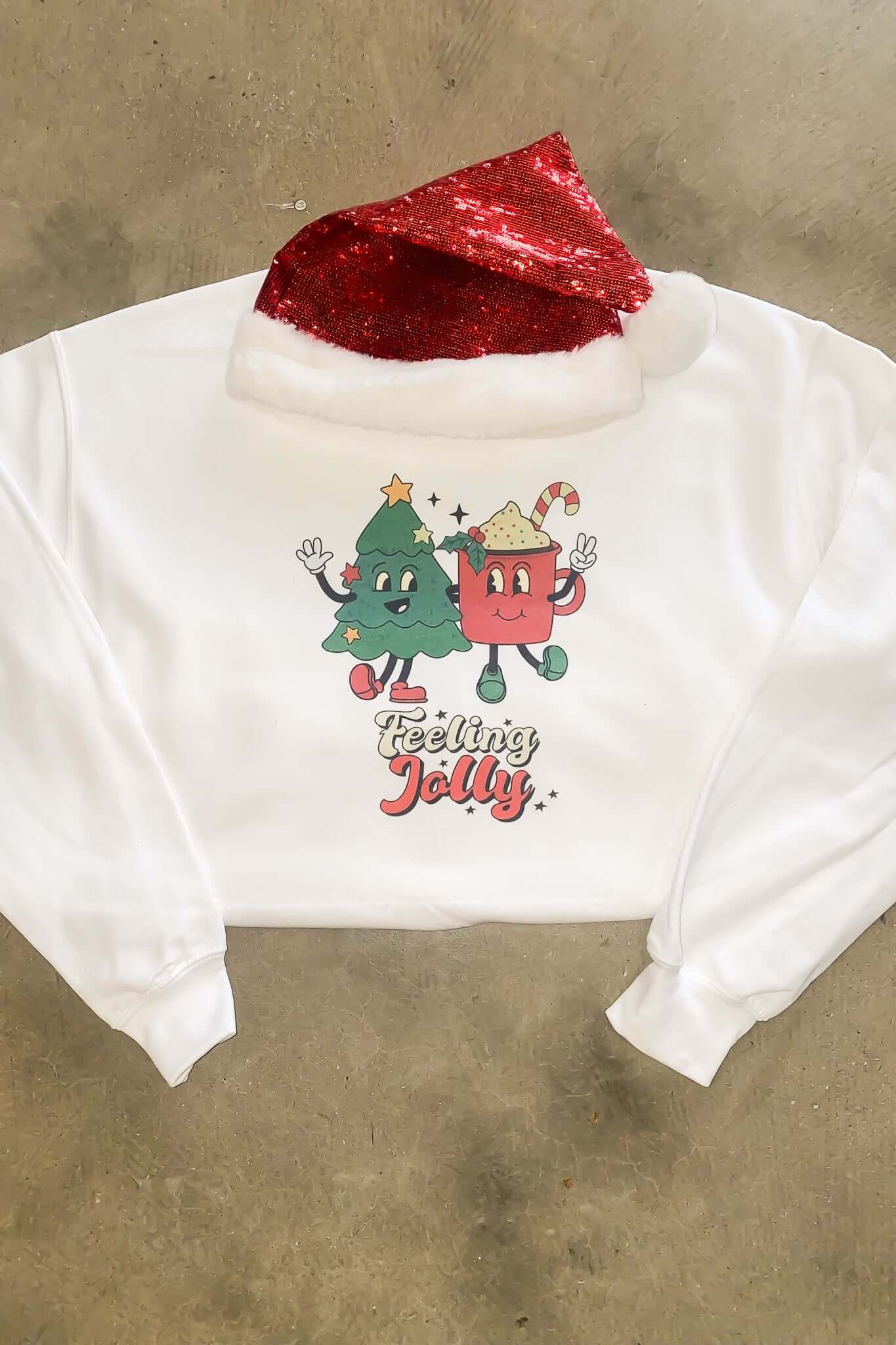 Jolly Graphic Sweatshirt-135 - DEMAND GRAPHIC-LEATHER & LACE-[option4]-[option5]-[option6]-Leather & Lace Boutique Shop