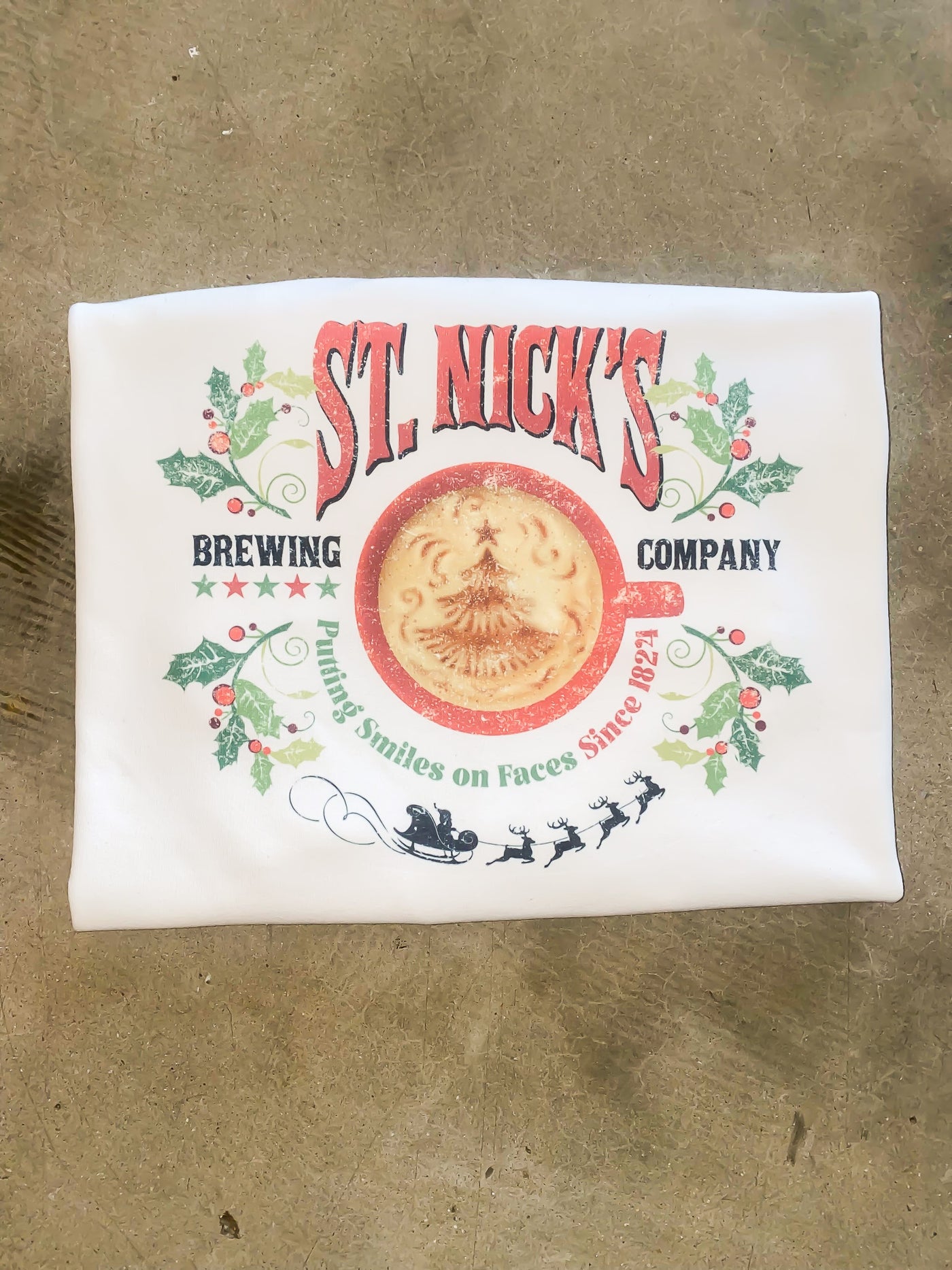 St Nick's Brewing Company Graphic Sweatshirt-135 - DEMAND GRAPHIC-LEATHER & LACE-[option4]-[option5]-[option6]-Leather & Lace Boutique Shop