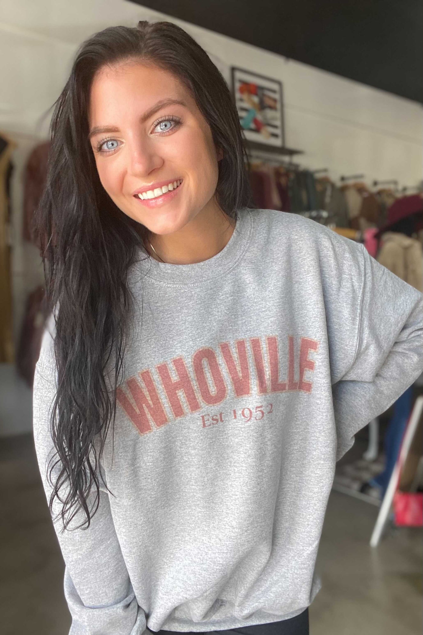 Whoville Graphic Sweatshirt-135 - DEMAND GRAPHIC-LEATHER & LACE-[option4]-[option5]-[option6]-Leather & Lace Boutique Shop