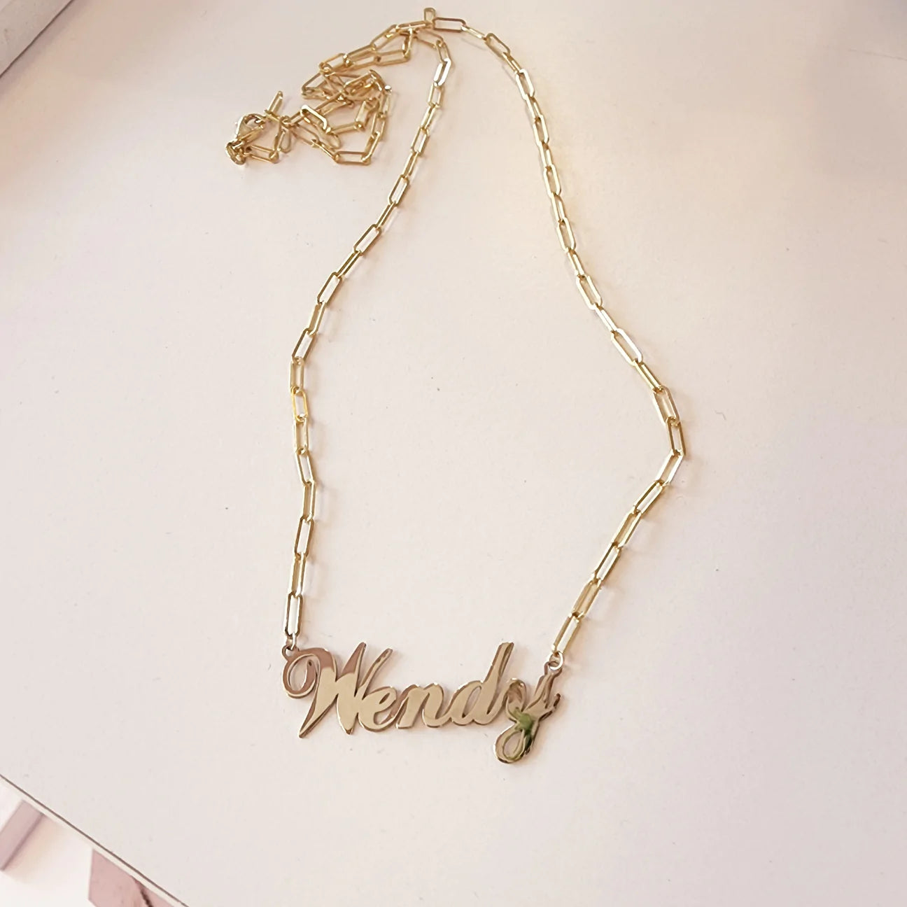Solid Gold Baby Personalized Necklace-210 - ACCESSORIES DROPSHIP-LEATHER & LACE-[option4]-[option5]-[option6]-Leather & Lace Boutique Shop