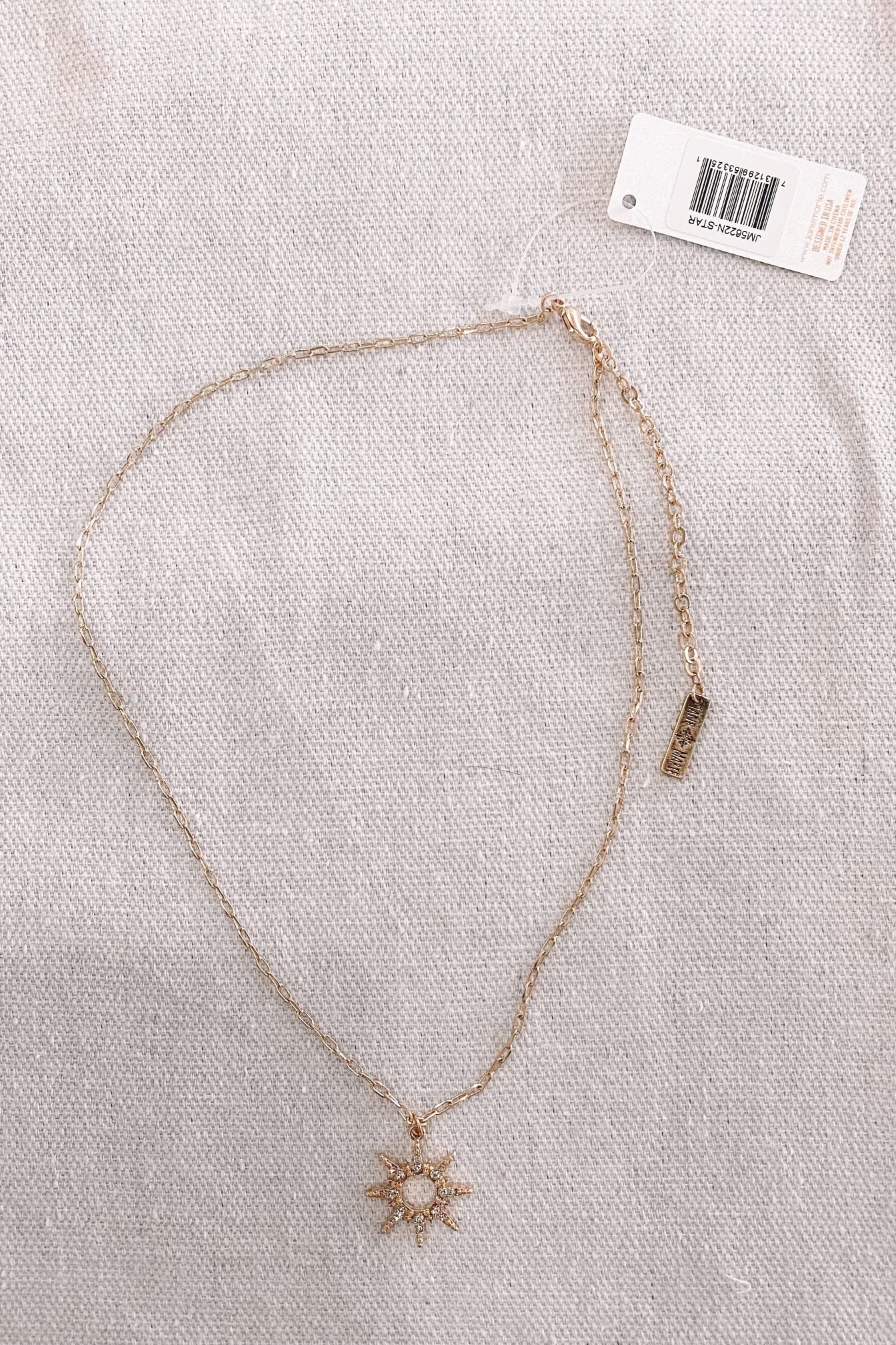 Gold Pendant Necklace-190 - ACCESSORIES - JEWELRY-JANE MARIE-[option4]-[option5]-[option6]-Leather & Lace Boutique Shop