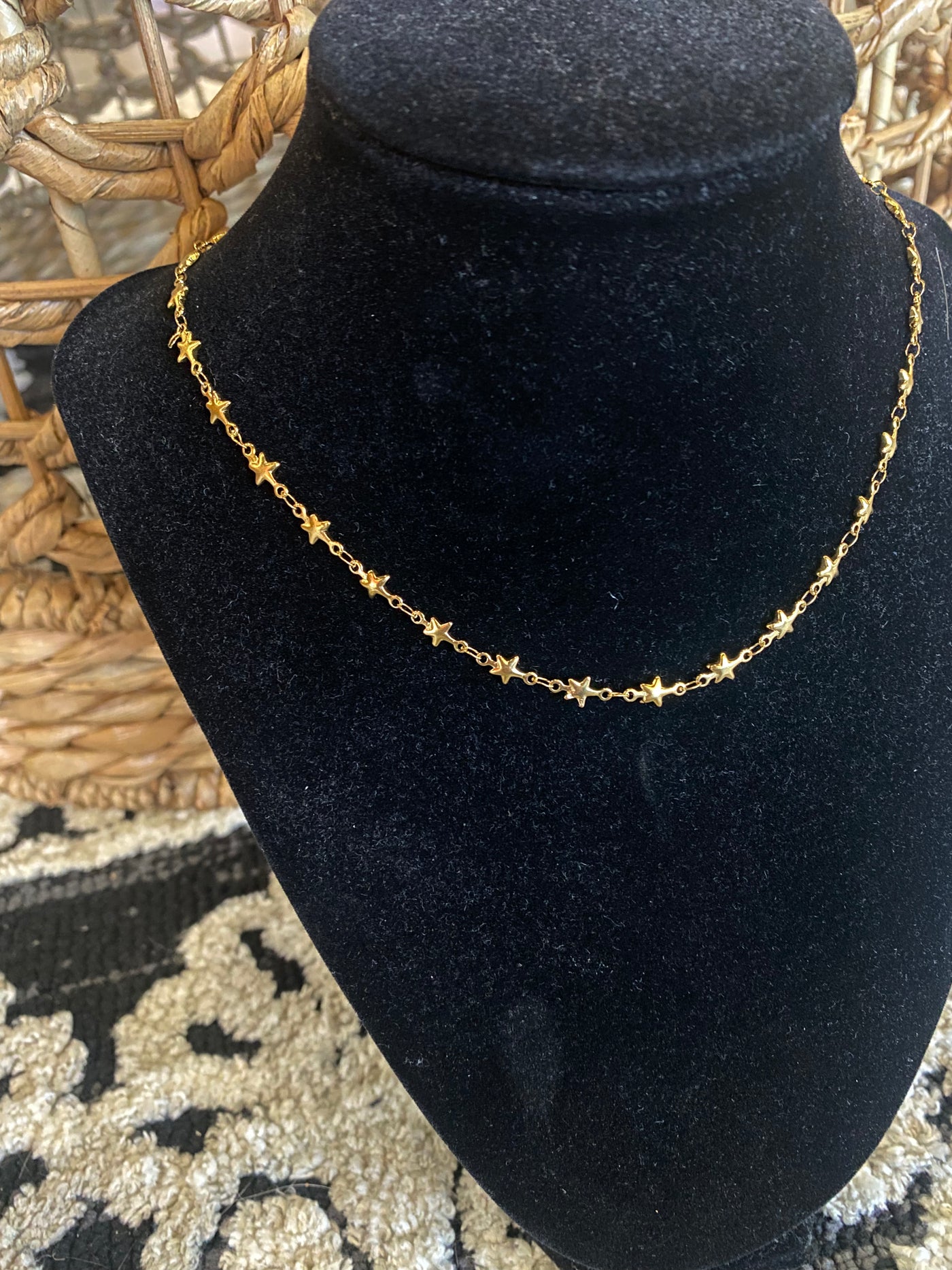 14K Jewelry Sale-190 - ACCESSORIES - JEWELRY-Leather & Lace - Tuscaloosa/Birmingham-Brass Star Necklace-[option4]-[option5]-[option6]-Leather & Lace Boutique Shop