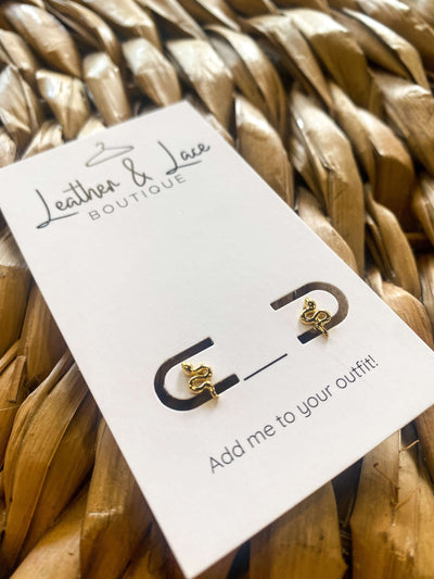 14K Jewelry Sale-190 - ACCESSORIES - JEWELRY-Leather & Lace - Tuscaloosa/Birmingham-Kie Snake Studs-[option4]-[option5]-[option6]-Leather & Lace Boutique Shop