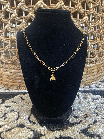 14K Jewelry Sale-190 - ACCESSORIES - JEWELRY-Leather & Lace - Tuscaloosa/Birmingham-Gold Katie Bee Necklace-[option4]-[option5]-[option6]-Leather & Lace Boutique Shop