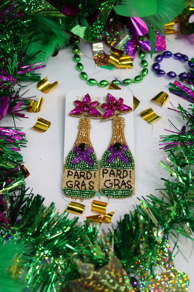 Beaded Pardi Gras Bottles-190 - ACCESSORIES - JEWELRY-TAYLOR SHAYE-[option4]-[option5]-[option6]-Leather & Lace Boutique Shop