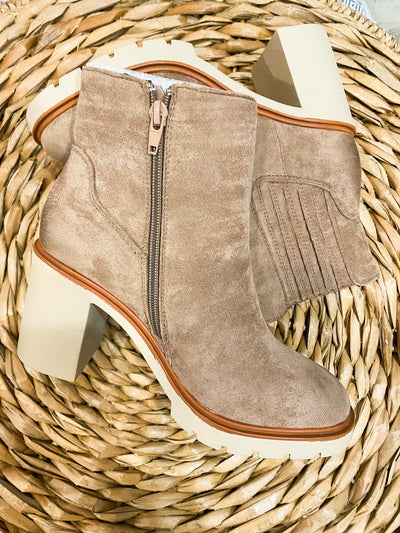 Charli Wheat Booties-180 - SHOES-OLEM-[option4]-[option5]-[option6]-Leather & Lace Boutique Shop