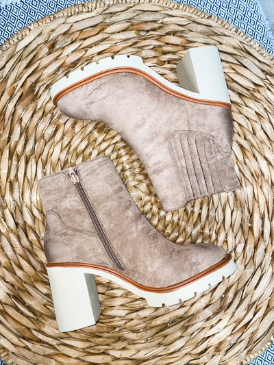 Charli Wheat Booties-180 - SHOES-OLEM-[option4]-[option5]-[option6]-Leather & Lace Boutique Shop