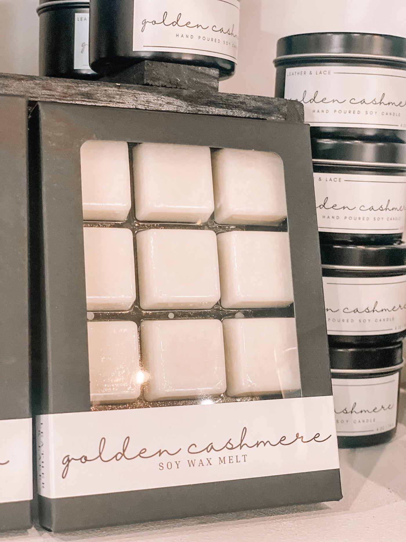 L&L Luxe Wax Melts - Golden Cashmere-190 - ACCESSORIES - HOME-Flicker&Flame-[option4]-[option5]-[option6]-Leather & Lace Boutique Shop