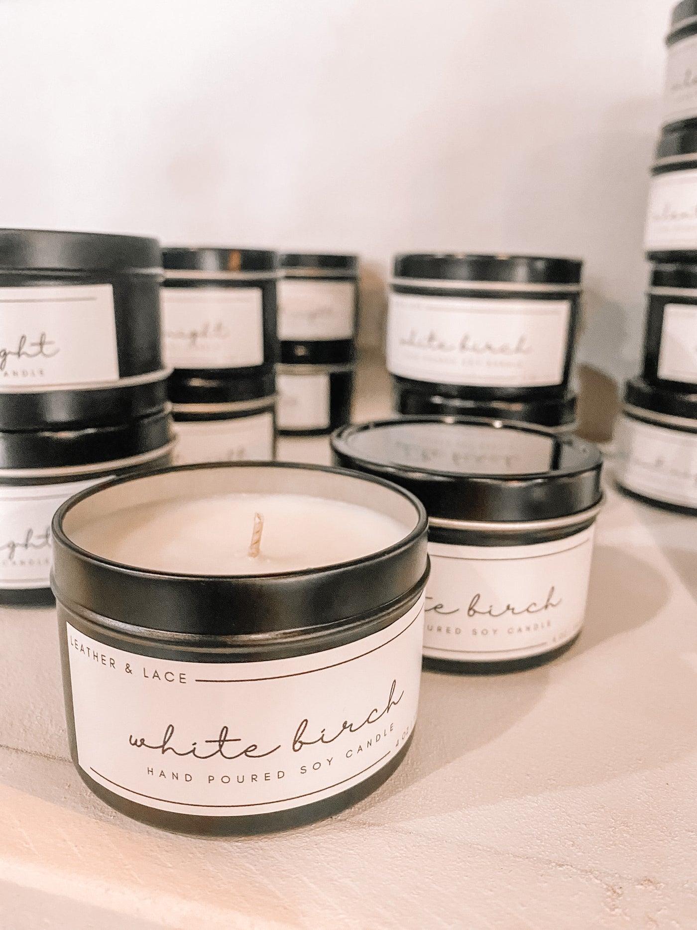 L&L Luxe Candle - White Birch-190 - ACCESSORIES - HOME-Flicker&Flame-[option4]-[option5]-[option6]-Leather & Lace Boutique Shop