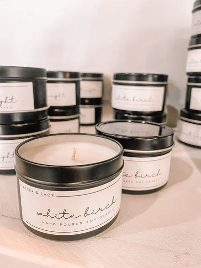 L&L Luxe Candle - White Birch-190 - ACCESSORIES - HOME-Flicker&Flame-[option4]-[option5]-[option6]-Leather & Lace Boutique Shop
