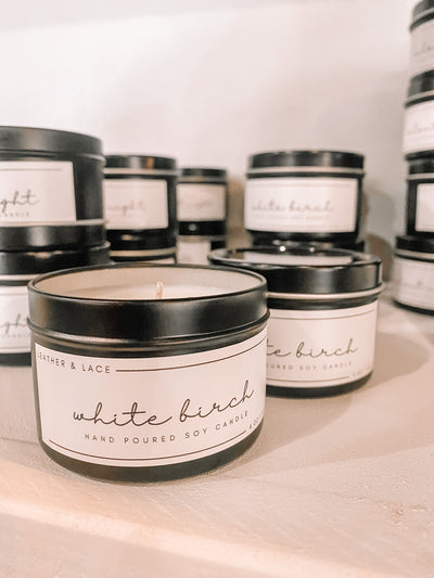 L&L Luxe Candle - White Birch-190 - ACCESSORIES - HOME-Flicker&Flame-[option4]-[option5]-[option6]-Leather & Lace Boutique Shop