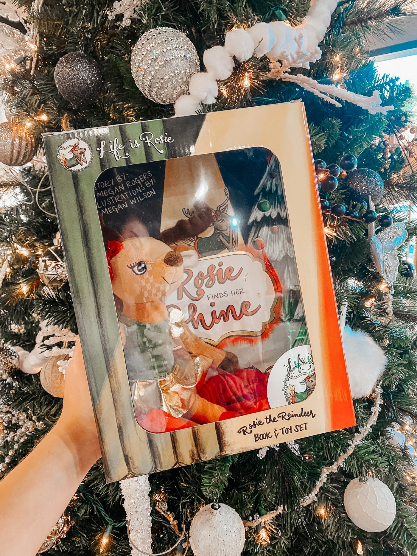 Rosie The Reindeer Plush & Book Gift Set-190 - ACCESSORIES - GIFT-ROSIE-[option4]-[option5]-[option6]-Leather & Lace Boutique Shop