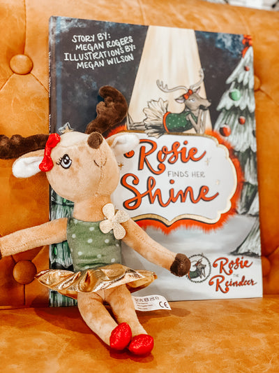 Rosie The Reindeer Plush & Book Gift Set-190 - ACCESSORIES - GIFT-ROSIE-[option4]-[option5]-[option6]-Leather & Lace Boutique Shop