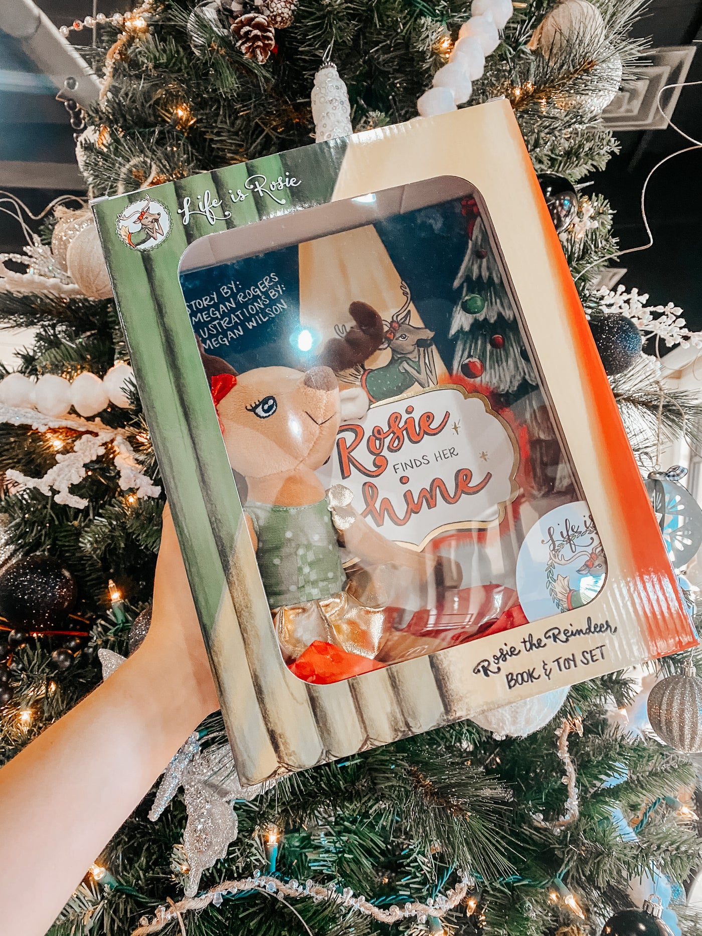 Rosie The Reindeer Plush & Book Gift Set-190 - ACCESSORIES - GIFT-ROSIE-[option4]-[option5]-[option6]-Leather & Lace Boutique Shop