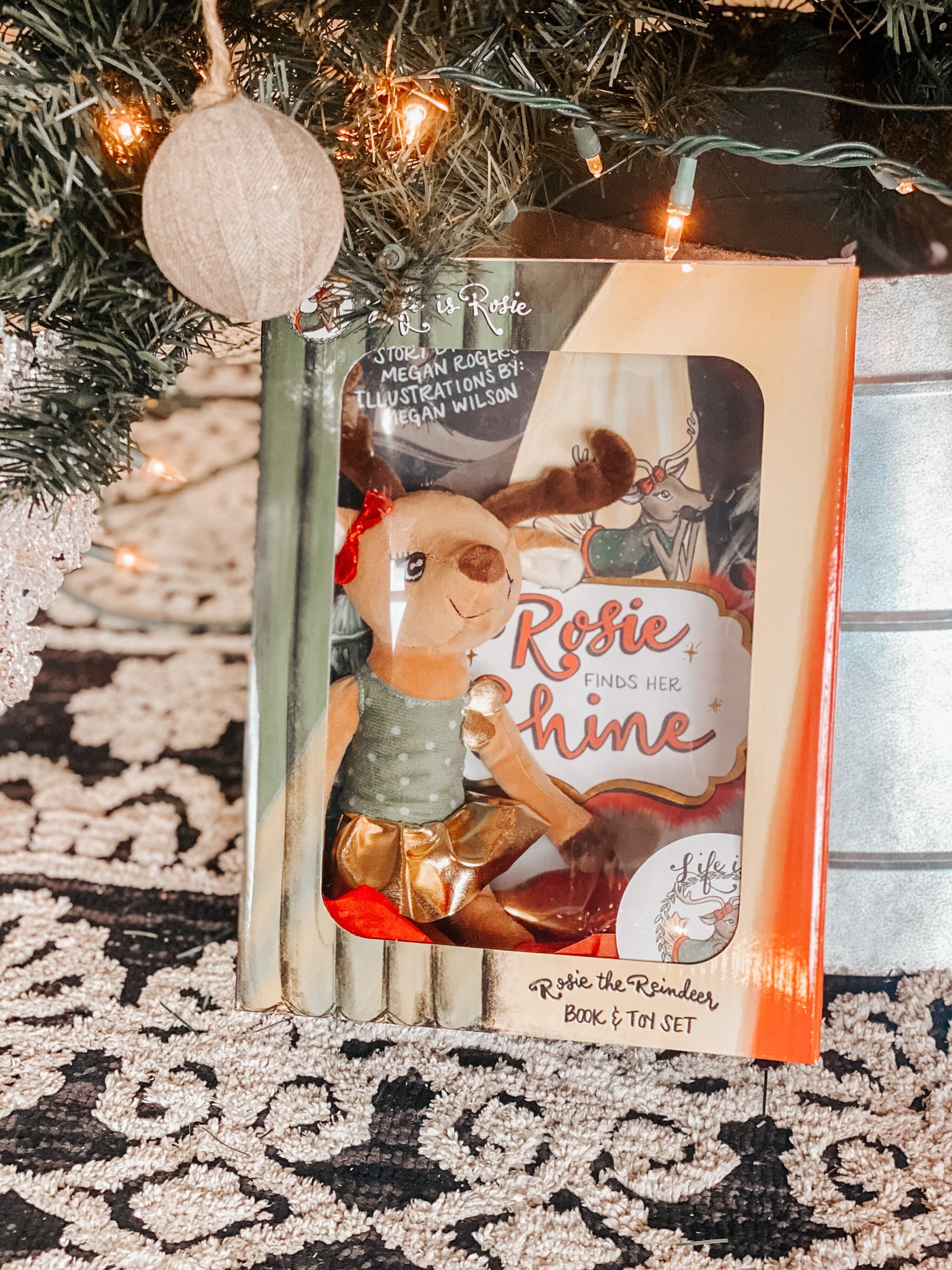 Rosie The Reindeer Plush & Book Gift Set-190 - ACCESSORIES - GIFT-ROSIE-[option4]-[option5]-[option6]-Leather & Lace Boutique Shop