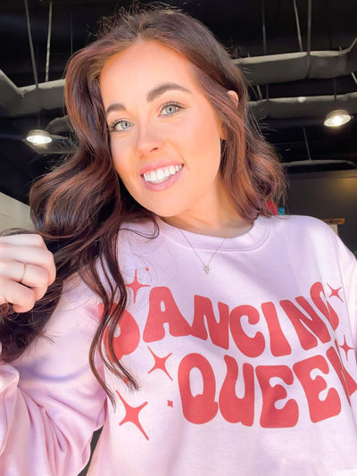 Dancing Queen Graphic Sweatshirt-135 - DEMAND GRAPHIC-LEATHER & LACE-[option4]-[option5]-[option6]-Leather & Lace Boutique Shop