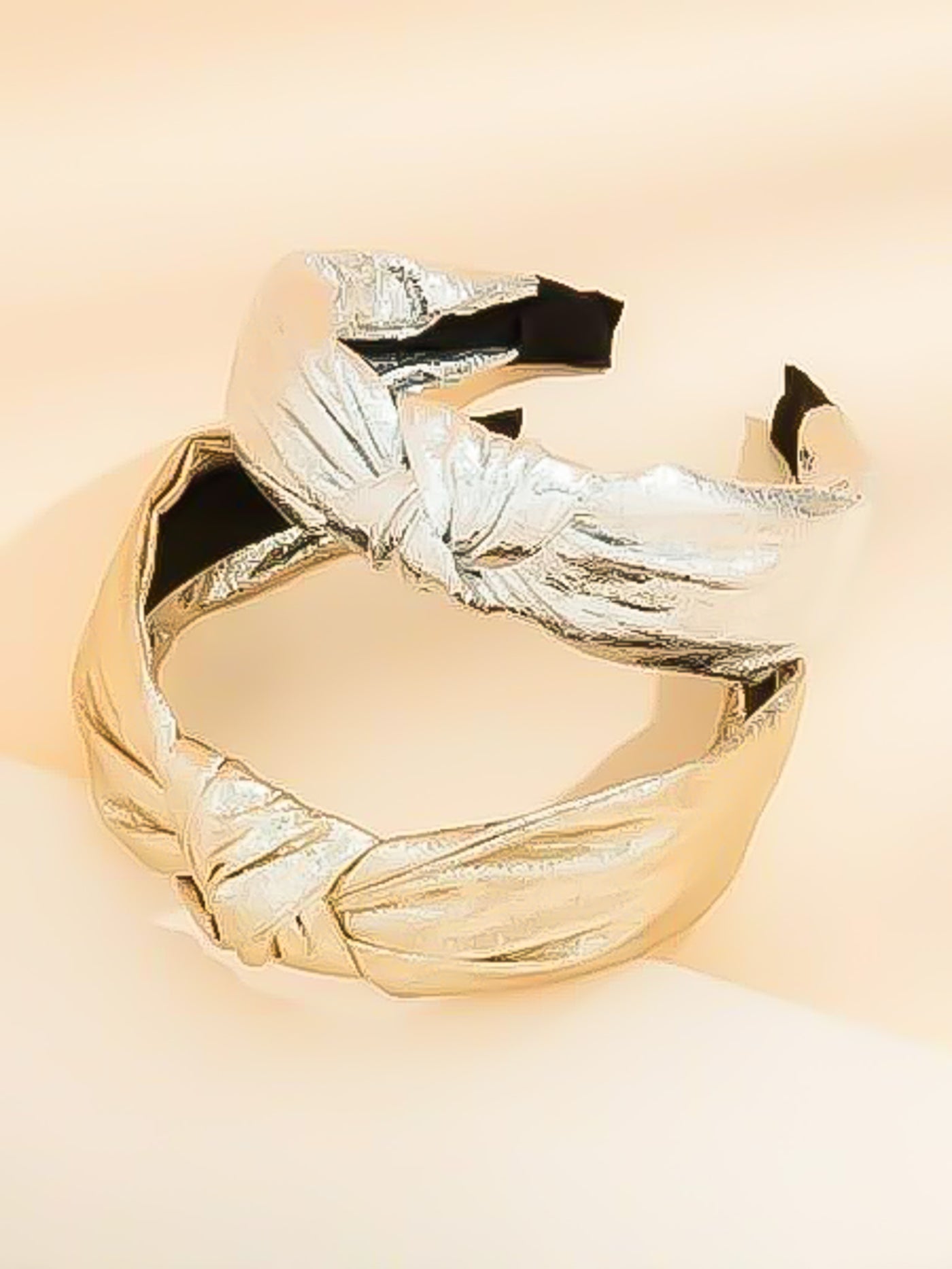 Gold & Silver Metallic Fabric Knot Headband - Set of 2-190 - ACCESSORIES - HATS/HEADWEAR-BETTY & LULU-[option4]-[option5]-[option6]-Leather & Lace Boutique Shop