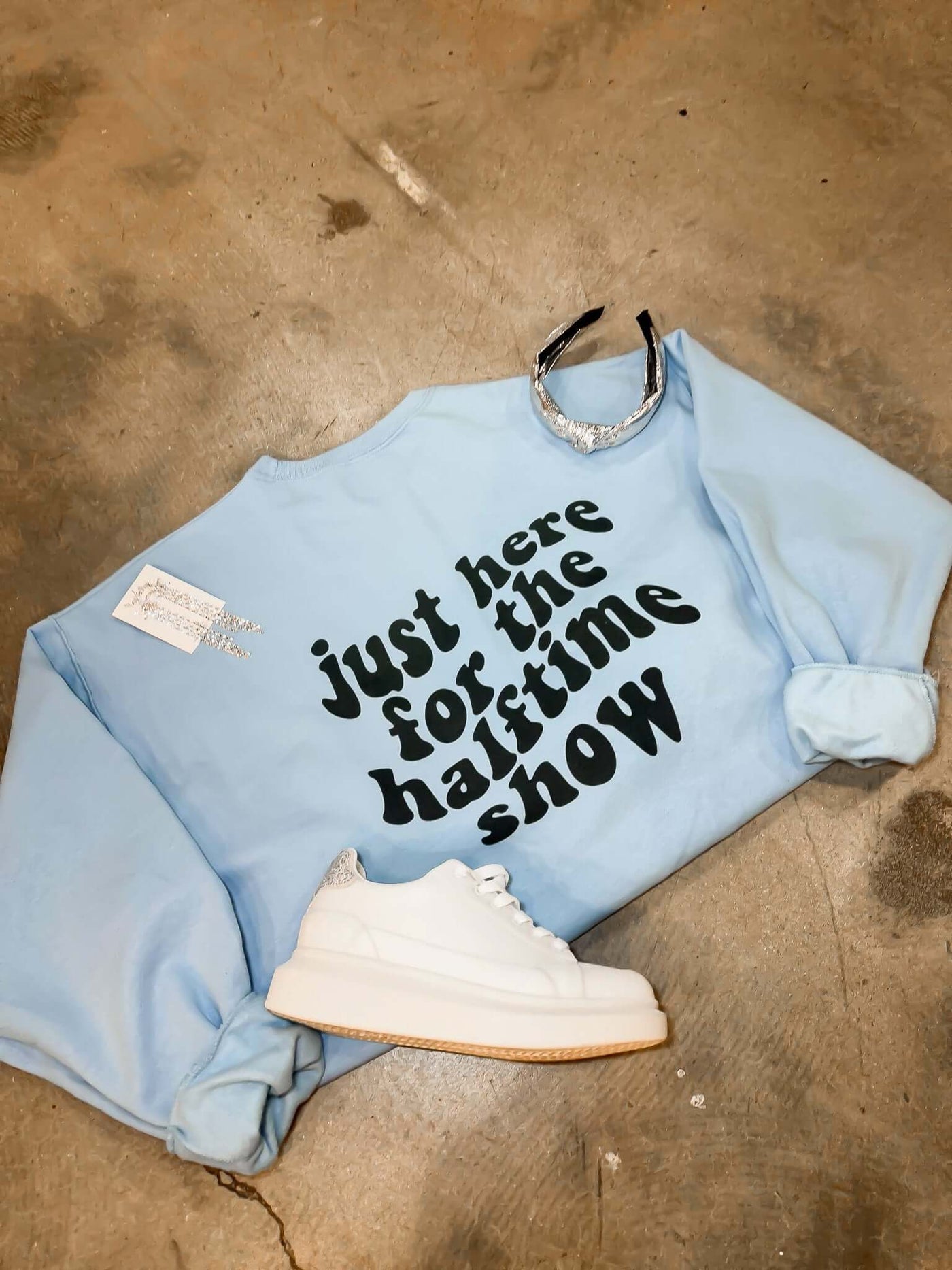 Halftime Graphic Sweatshirt-135 - DEMAND GRAPHIC-LEATHER & LACE-[option4]-[option5]-[option6]-Leather & Lace Boutique Shop