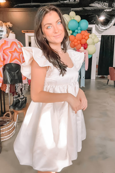 Today Was A Fairytale Ivory Bubble Dress-170 - DRESSES / ROMPERS / SETS-DAY + MOON-[option4]-[option5]-[option6]-Leather & Lace Boutique Shop