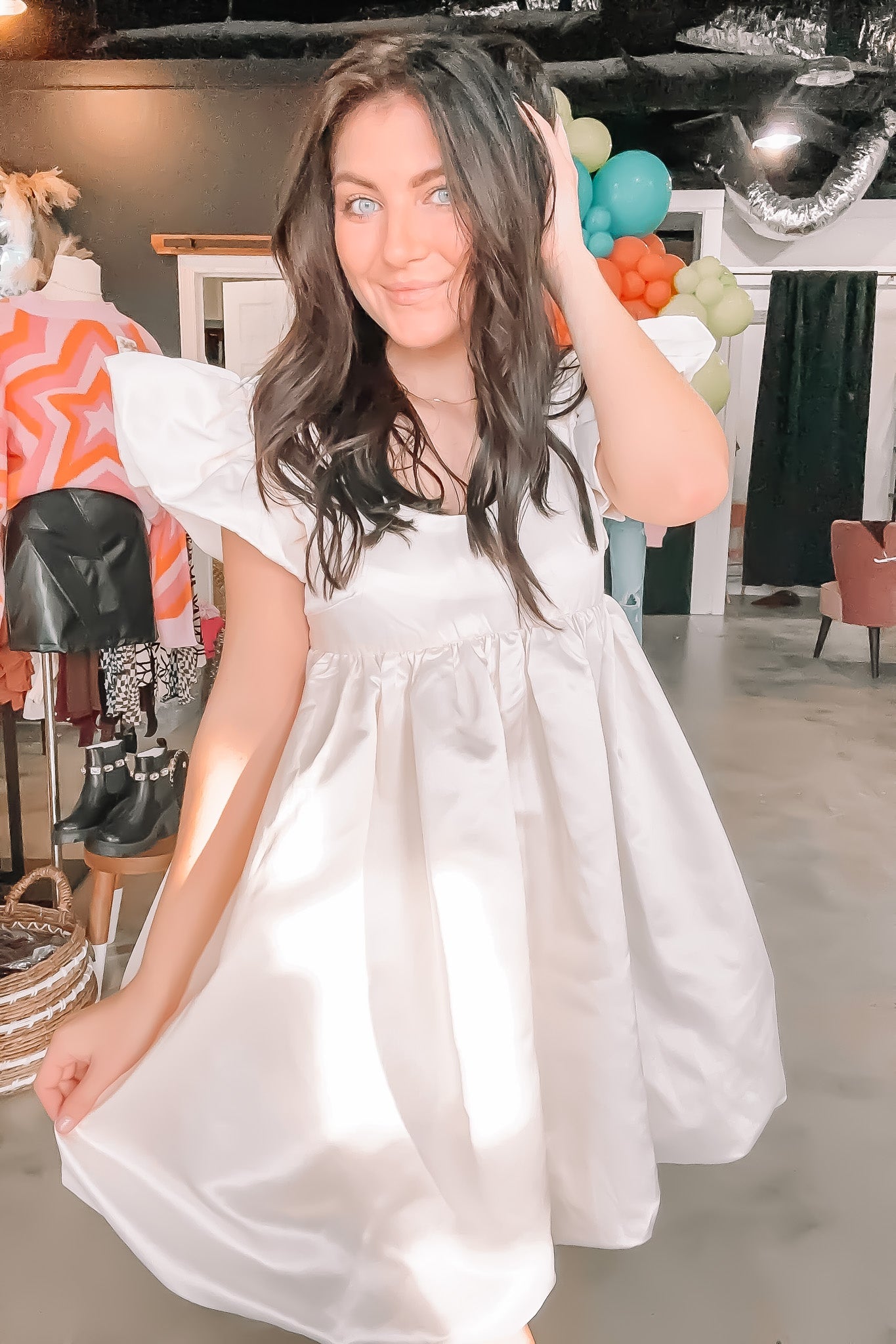 Today Was A Fairytale Ivory Bubble Dress-170 - DRESSES / ROMPERS / SETS-DAY + MOON-[option4]-[option5]-[option6]-Leather & Lace Boutique Shop