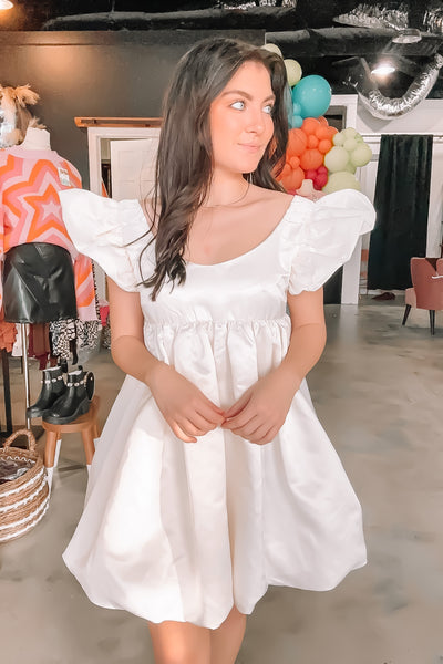 Today Was A Fairytale Ivory Bubble Dress-170 - DRESSES / ROMPERS / SETS-DAY + MOON-[option4]-[option5]-[option6]-Leather & Lace Boutique Shop
