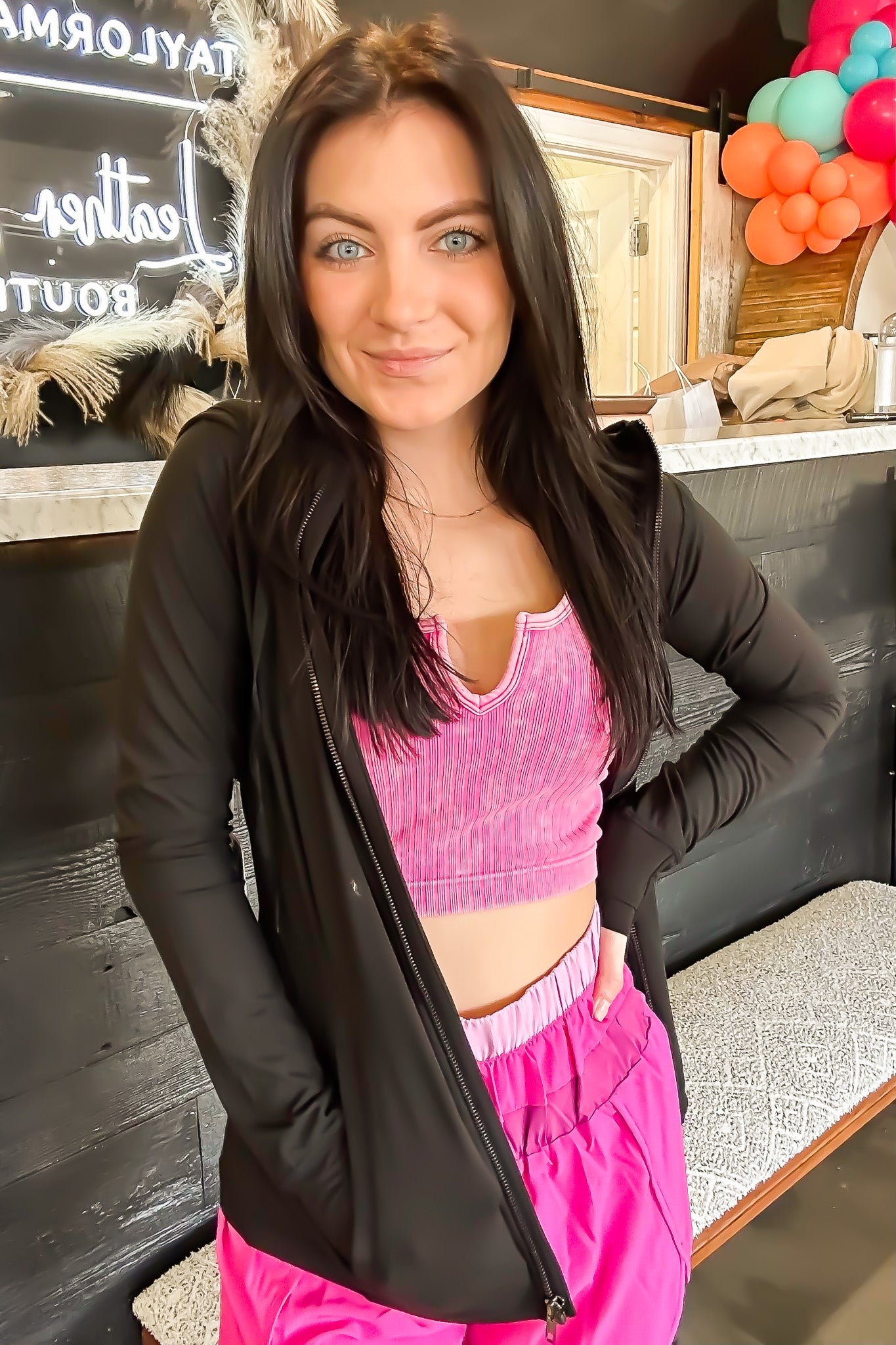 Running Errands Active Jacket-140 - TOPS - LAYERS/OUTERWEAR-LEATHER AND LACE-[option4]-[option5]-[option6]-Leather & Lace Boutique Shop