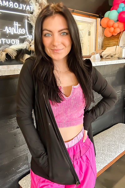 Running Errands Active Jacket-140 - TOPS - LAYERS/OUTERWEAR-LEATHER AND LACE-[option4]-[option5]-[option6]-Leather & Lace Boutique Shop