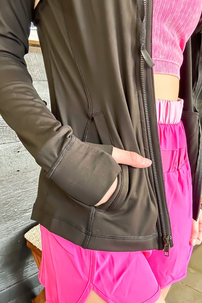 Running Errands Active Jacket-140 - TOPS - LAYERS/OUTERWEAR-LEATHER AND LACE-[option4]-[option5]-[option6]-Leather & Lace Boutique Shop