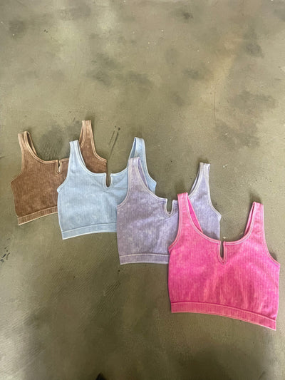 Hot Girl Ribbed Brami-100 - TOPS - SHORT SLEEVE/SLEEVELESS-ZENANA-[option4]-[option5]-[option6]-Leather & Lace Boutique Shop